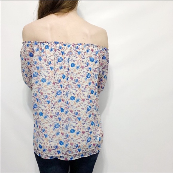 Sanctuary Chantel Floral Print Off Shoulder Top - Picture 6 of 7